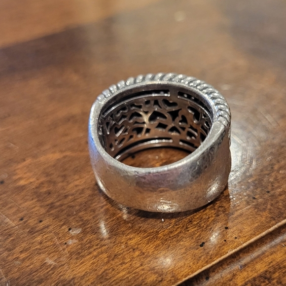 TI SENTO MILANO Wide Band Silver Ring Size 8.5 - Picture 5 of 6